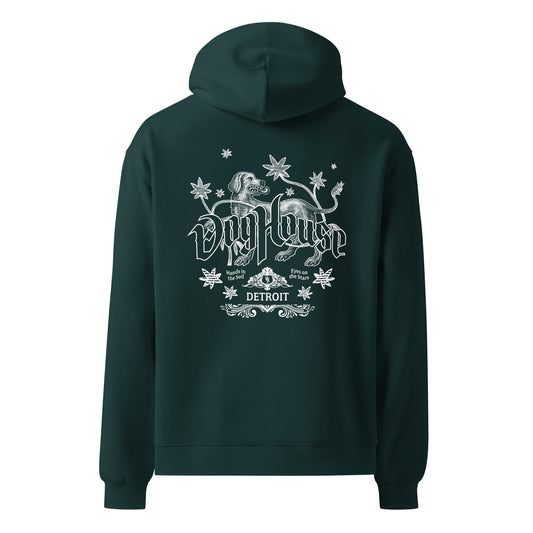 Drop Shoulder Hoodie - DogHouse Outline