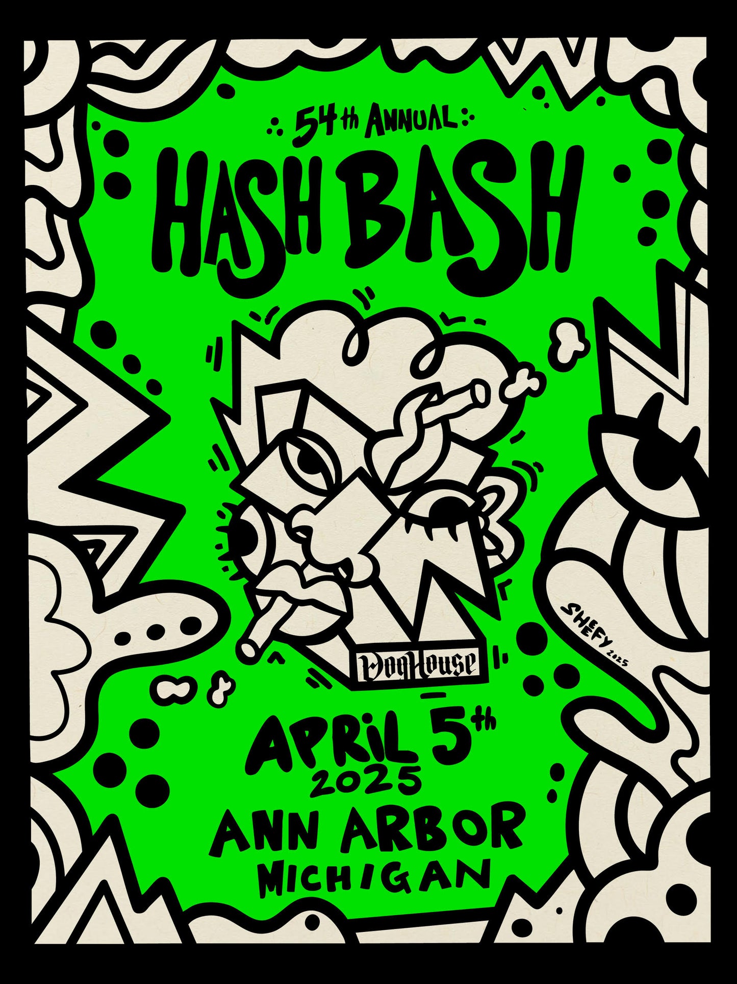 DogHouse Commemorative Posters - Hash Bash - Ann Arbor, 2025